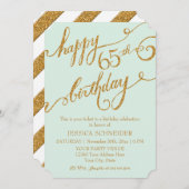 65e, 65e verjaardag Ticket Celebration Kaart (Voorkant / Achterkant)