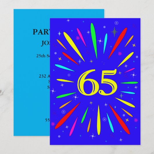 65e aanloopexplosie kaart (Voorkant / Achterkant)