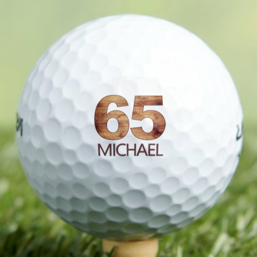 65e anniversaire balles de golf 65 ans golfer cade