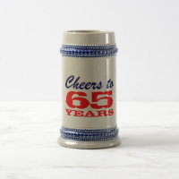 65e anniversaire Beer Mug | Cadeau pour hommes