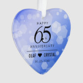 65e anniversaire de l'élégant Mariage Blue Sapphir (devant)