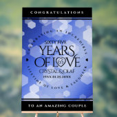 65e anniversaire de l'élégant Mariage Blue Sapphir (Neutre)