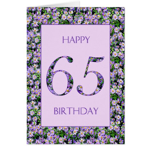 65e anniversaire de marguerites violettes (Devant)