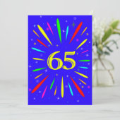 65e anniversaire Fête Invitation Explosion (Debout devant)