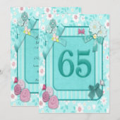 65e anniversaire invitation (Devant / Derrière)