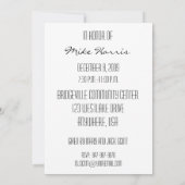 65e anniversaire Invitation personnalisée (Dos)