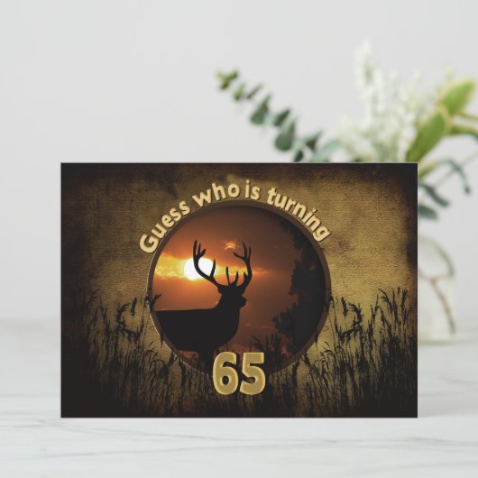 65E ANNIVERSAIRE INVITATION - POUR CHASSEURS (Debout devant)