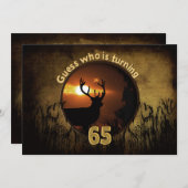 65E ANNIVERSAIRE INVITATION - POUR CHASSEURS (Devant / Derrière)