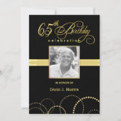 65e anniversaire Invitations - Photo facultative (Devant)