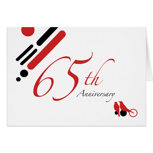 65e anniversaire (oiseaux mods) (Devant Horizontal)