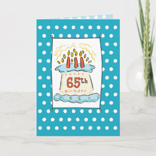 65e Birthday Cake Kaart