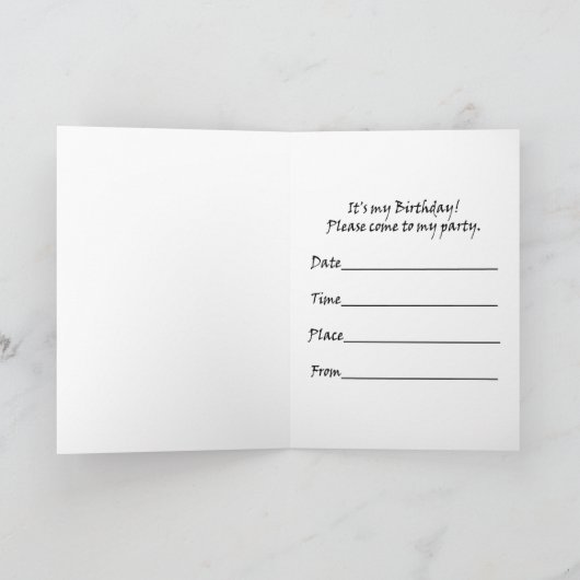 65e fête d'anniversaire Invitation (Intérieur)