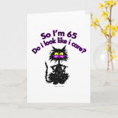 65e geboortedag kaart (Gele Bloem)