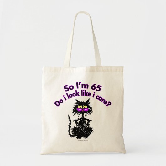 65e geboortedag tote bag (Voorkant)