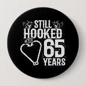 65e Jubileum koppels gehuwd 65 jaar Ronde Button 4,0 Cm (Voorkant)