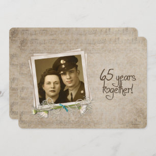 65e Jubileum voor bruiloft Kaart