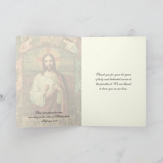 65e PRIEST-JUBILEUM Kaart (Binnen)