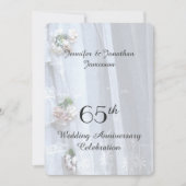 65e trouwjubileumfeest, Kanten bruidsjurk Kaart (Voorkant)