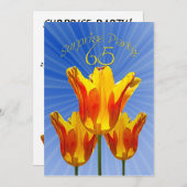 65e uitnodiging van de Birthday-feestdag (Voorkant / Achterkant)