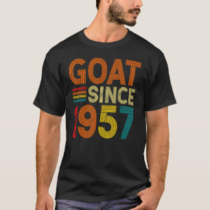 65e verjaardag 65 jaar oude geit sinds 1957 t-shirt