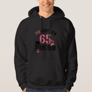 65e verjaardag 65 jaar oude kat moeder kat minnaar hoodie