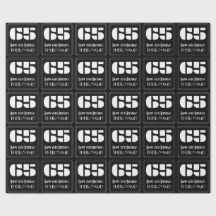 65e verjaardag: Art Deco Geïnspireerde look "65" & Cadeaupapier