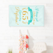 65e verjaardag beter met leeftijd spandoek (Insitu)