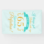 65e verjaardag beter met leeftijd spandoek (Horizontaal)