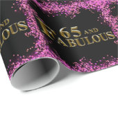 65e verjaardag cadeaupapier (Rol Hoek)