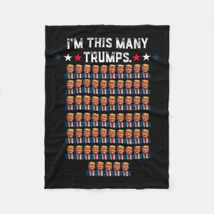 65e verjaardag Ik ben zo veel troeven voor Trump S Fleece Deken