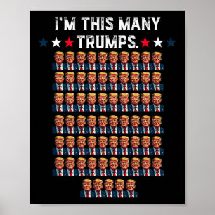65e verjaardag Ik ben zo veel troeven voor Trump S Poster