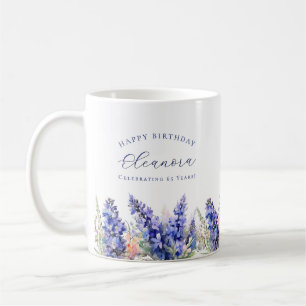 65e Verjaardag Juli Geboorte Bloem Gift Custom Koffiemok