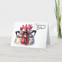 65e Verjaardag Rooster Humor