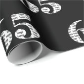 65e verjaardag tekst cadeaupapier (Rol Hoek)