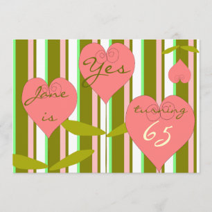 65e verjaardag Uitnodiging