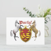 65e verjaardag van de uitnodiging van de Birthday (Staand voorkant)