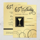 65e verjaardag van uitnodigingen van de Partij voo (Voorkant / Achterkant)