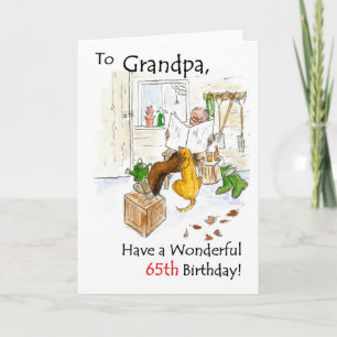 65ste verjaardag Kaart voor een opa