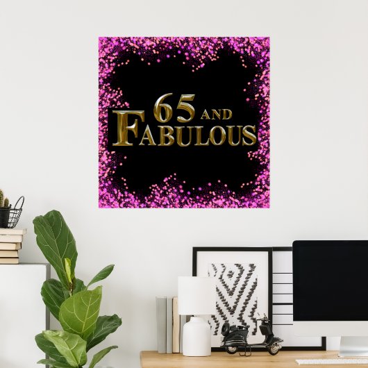 65ste verjaardag poster (Thuiskantoor)