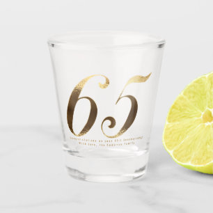 65th Birthday Blue Sapphire bruiloft Jubileum Shot Glas