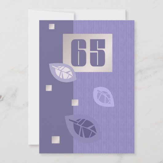 65th Birthday Celebration Custom Invitations (Devant)