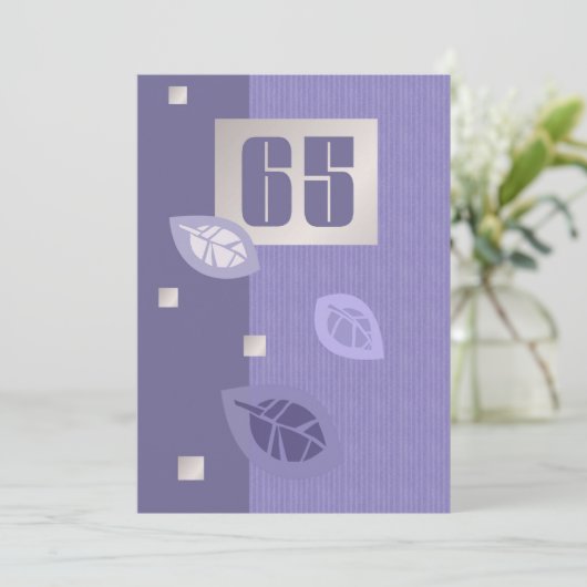 65th Birthday Celebration Custom Invitations (Debout devant)