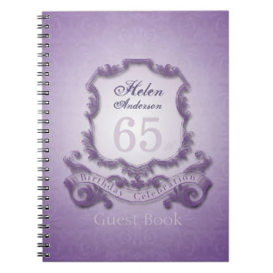 65th Birthday Celebration Lijst Guest Book Notitieboek
