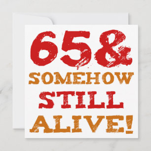 65th Birthday Gag Gift Kaart