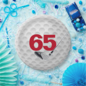 65th Birthday Golf Ball Design Bord (Feest)