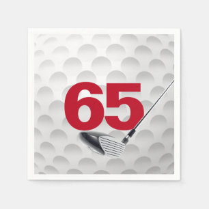 65th Birthday Golf Ball Servet
