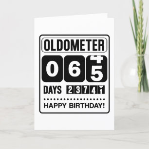 65th Birthday Oldometer Kaart