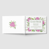 65th Birthday Pink Hydrangeas Gastenboek (Volledig)