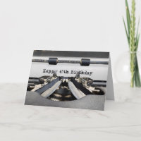 65th Birthday Retro Typewriter