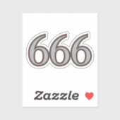 666 Angel Number Balance Sticker (Vel)